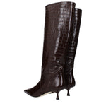 Stuart Weitzman Brown Leather High Heel Boots ST-15063761518857-EU36.5/US6.5