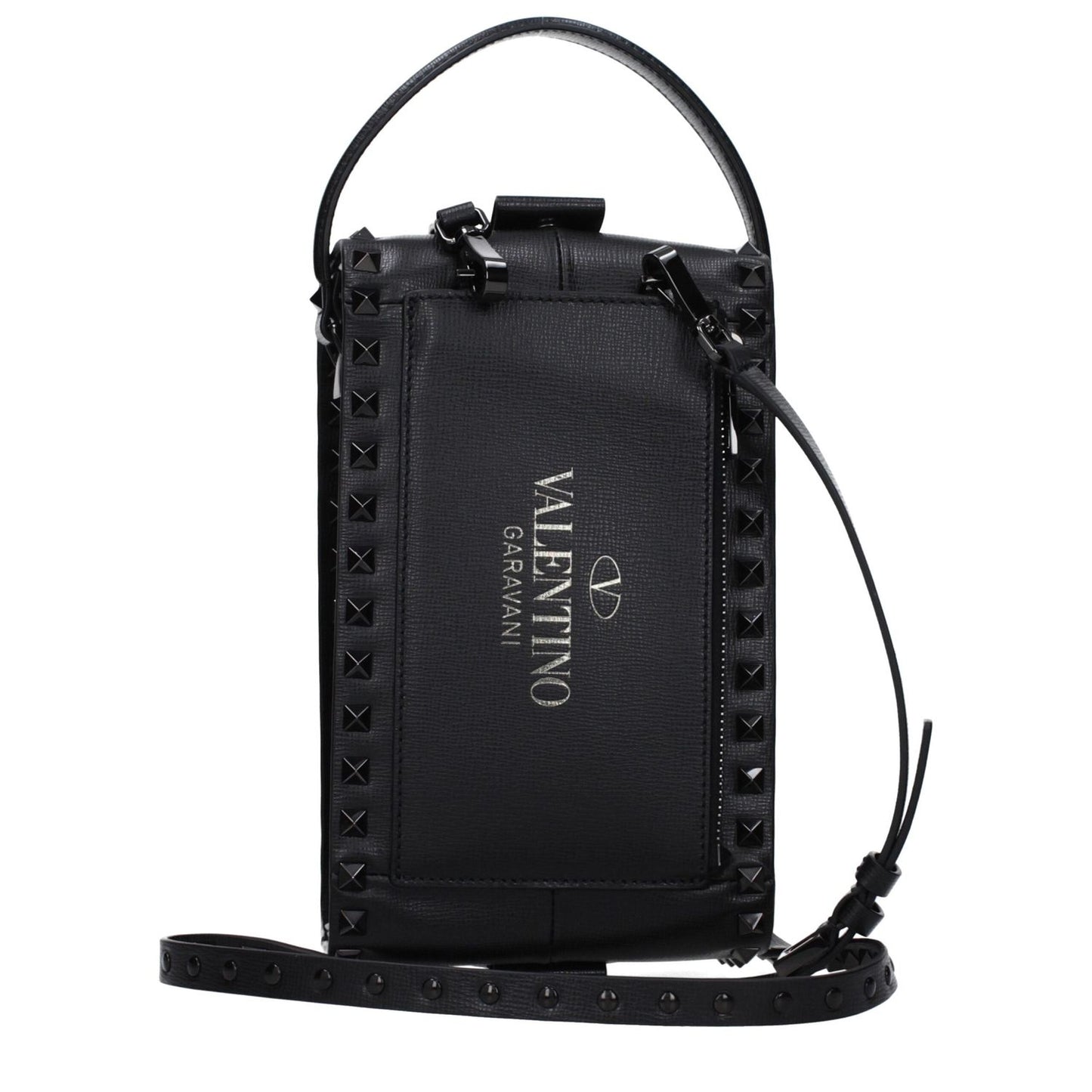 Valentino Garavani Black Leather Clutch Bags VA15068783214857BT