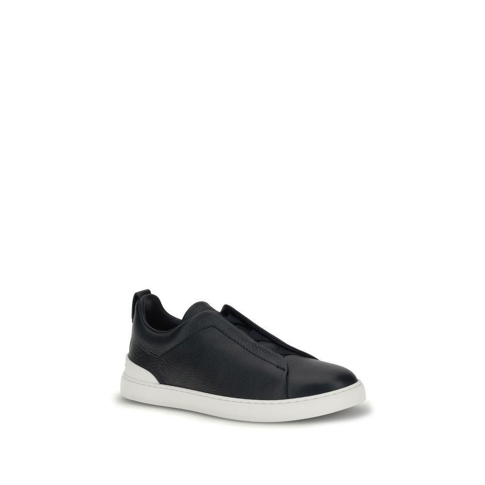 ZEGNA Leather Sneakers ZE-LHCVOS4667ZNAV-EU42/US9