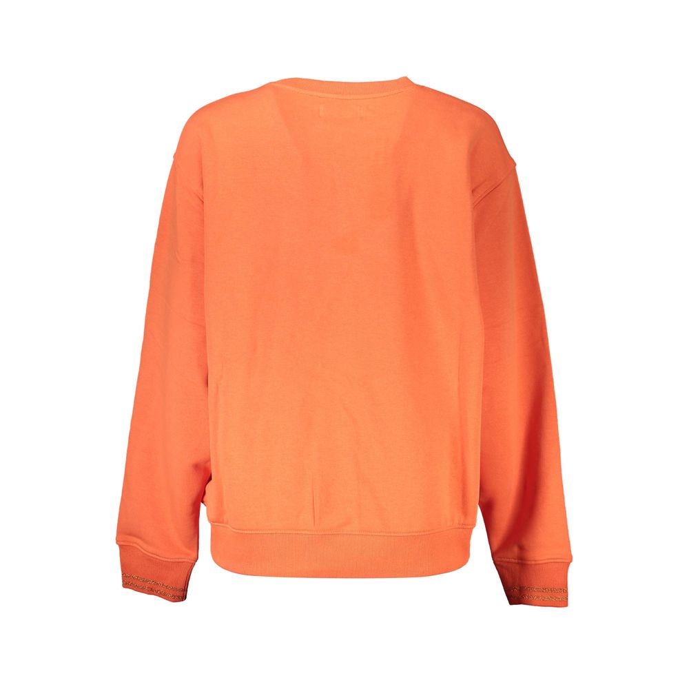 Desigual Orange Cotton Sweatshirt