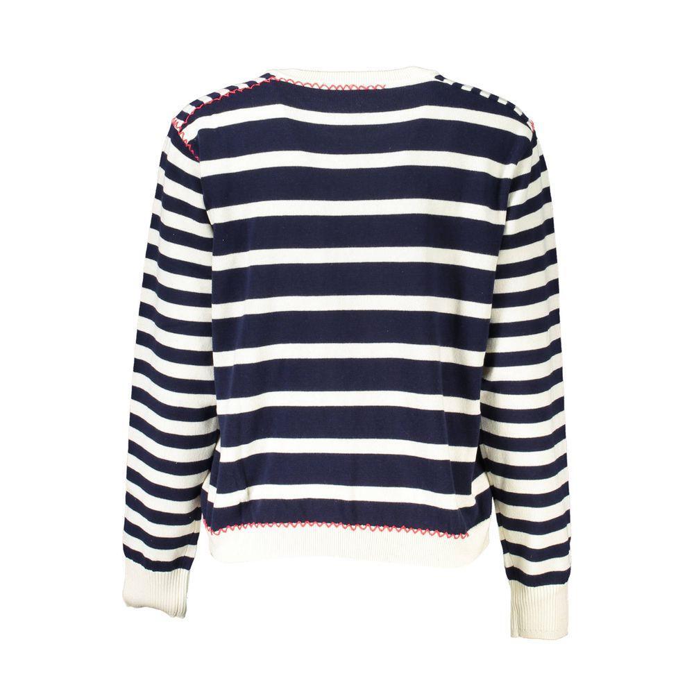 Desigual Blue Cotton Sweater DE-18760-XL