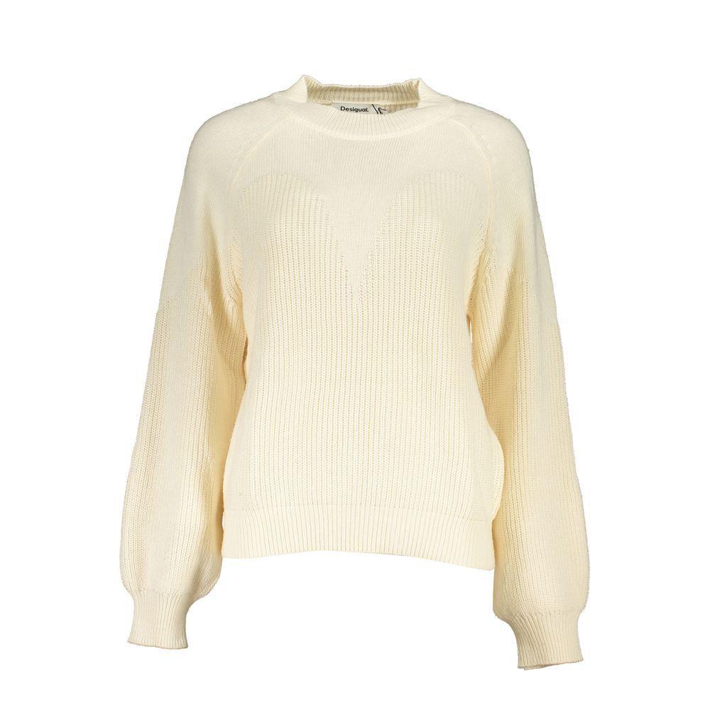Desigual White Fabric Sweater DE-24905-M