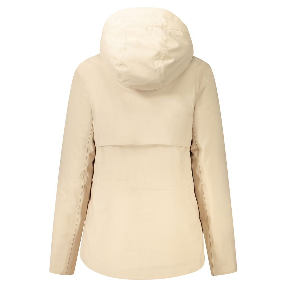 K-WAY Beige Polyester Jackets & Coat KW-34231-S