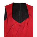 Dolce & Gabbana Red Viscose Stretch Slit Sheath Midi Dress DR81502-38