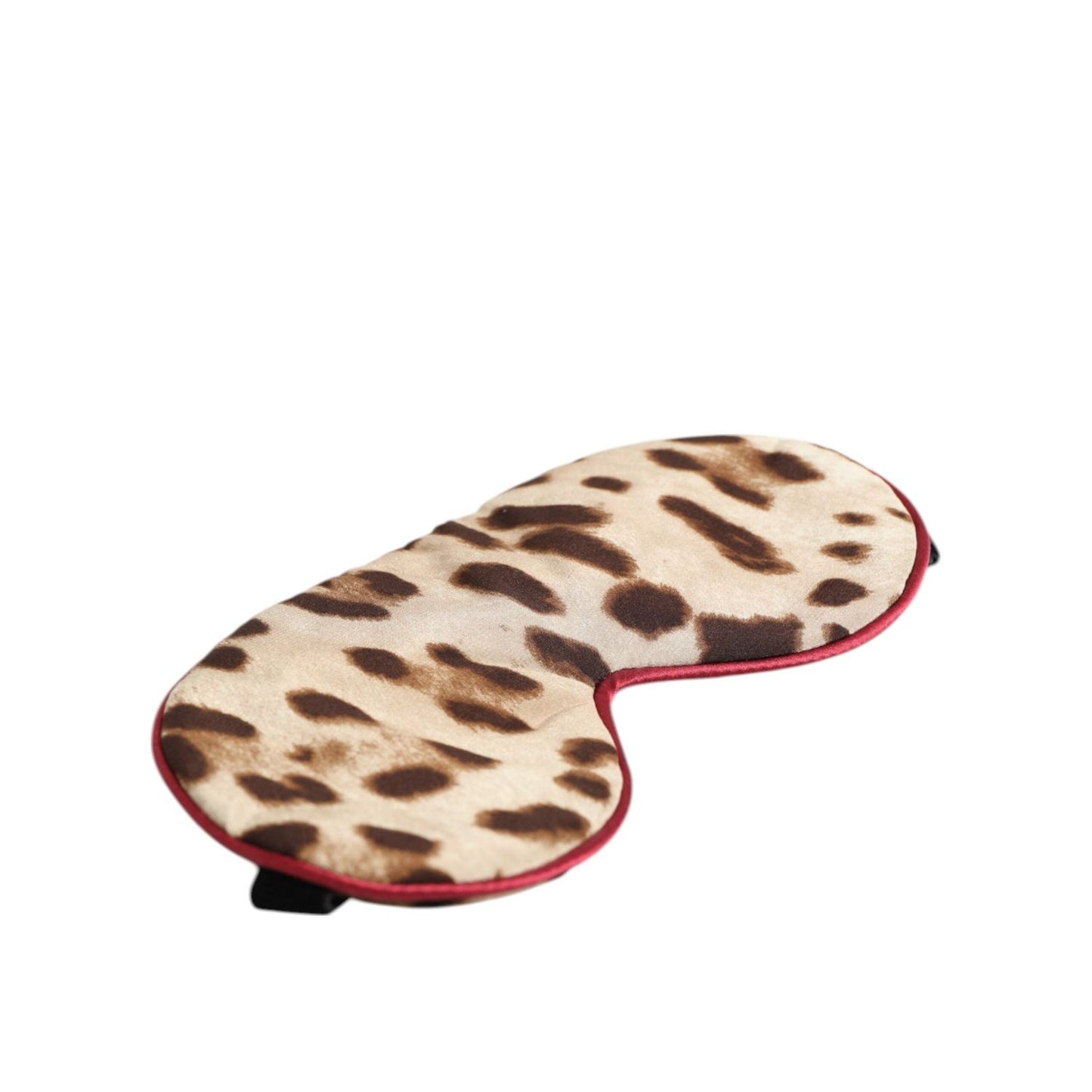 Dolce & Gabbana Brown Leopard Print Silk Women Accessory Sleep Eye Mask SMY11247