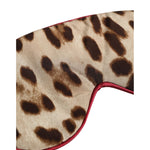 Dolce & Gabbana Brown Leopard Print Silk Women Accessory Sleep Eye Mask SMY11247