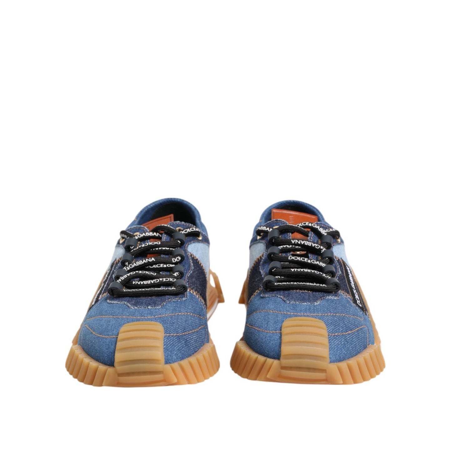 Dolce & Gabbana Blue Lace Up Low Top NS1 Sneakers Shoes