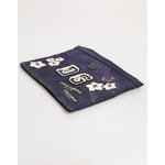 Dolce & Gabbana Blue DG Logo Patch Embellished Pouch Clutch Men Borse Bag BAG4654
