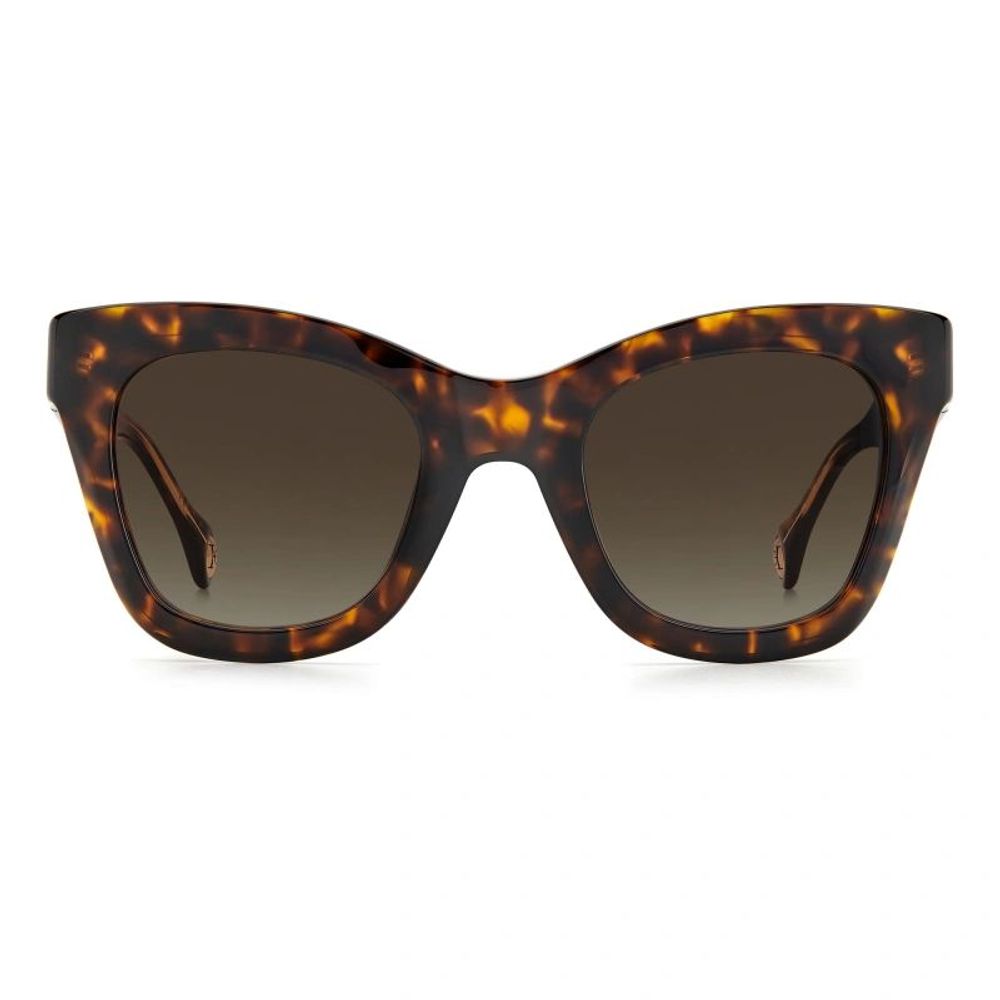 Carolina Herrera Brown Acetate Sunglasses