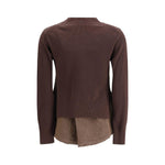 Sacai Cardigan with denim panel SA-2507968601-3