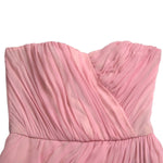Dolce & Gabbana Pink Silk Strapless Maxi A-line Gown Dress DR281177-40