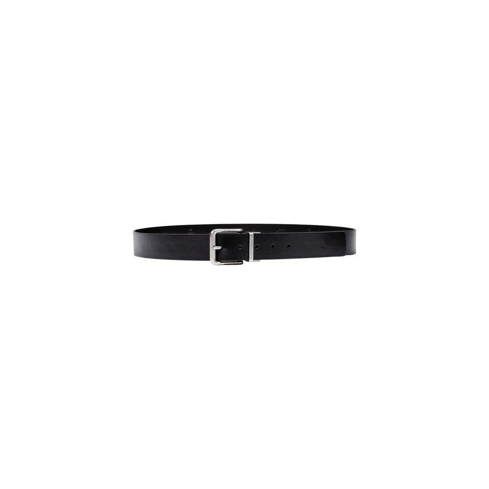 Calvin Klein Jeans Black Leather Belt CA-17384800009-90 CM / 36 INCHES