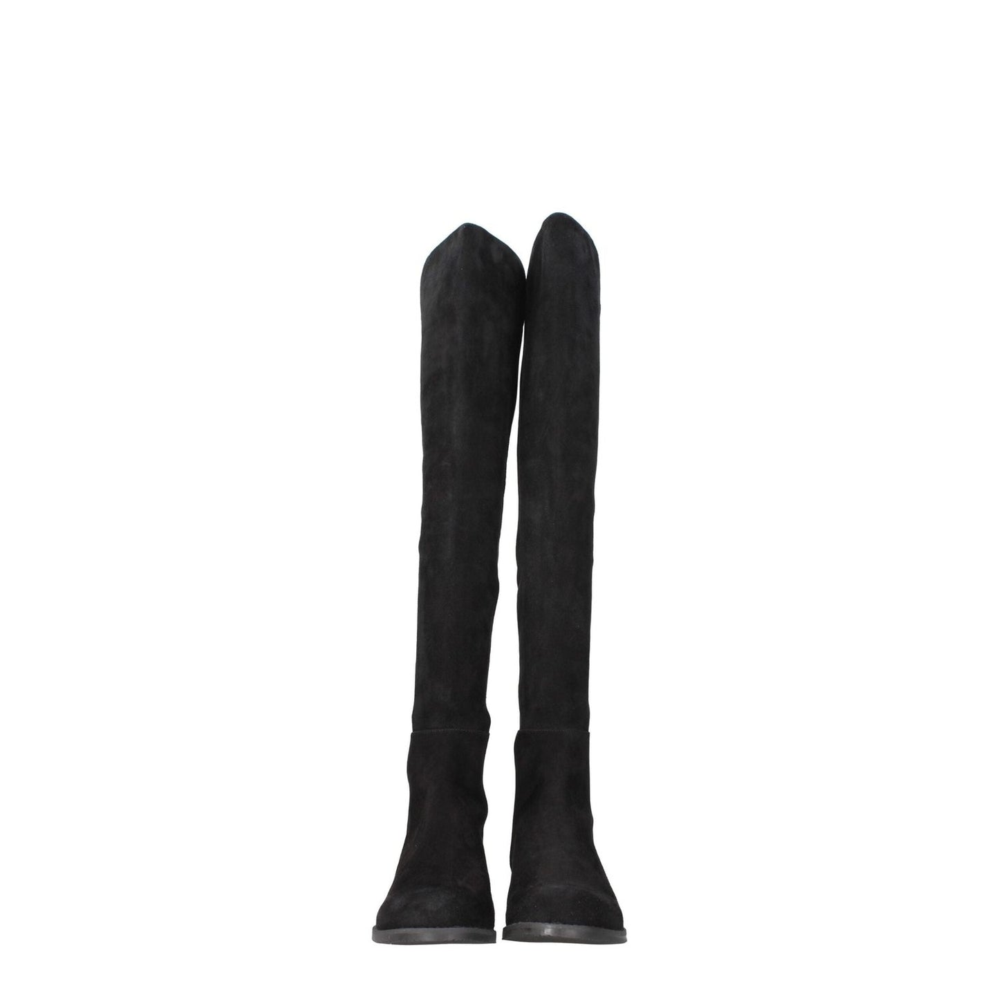 Stuart Weitzman Black Leather Over The Knee