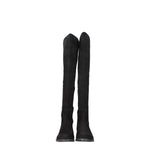 Stuart Weitzman Black Leather Over The Knee