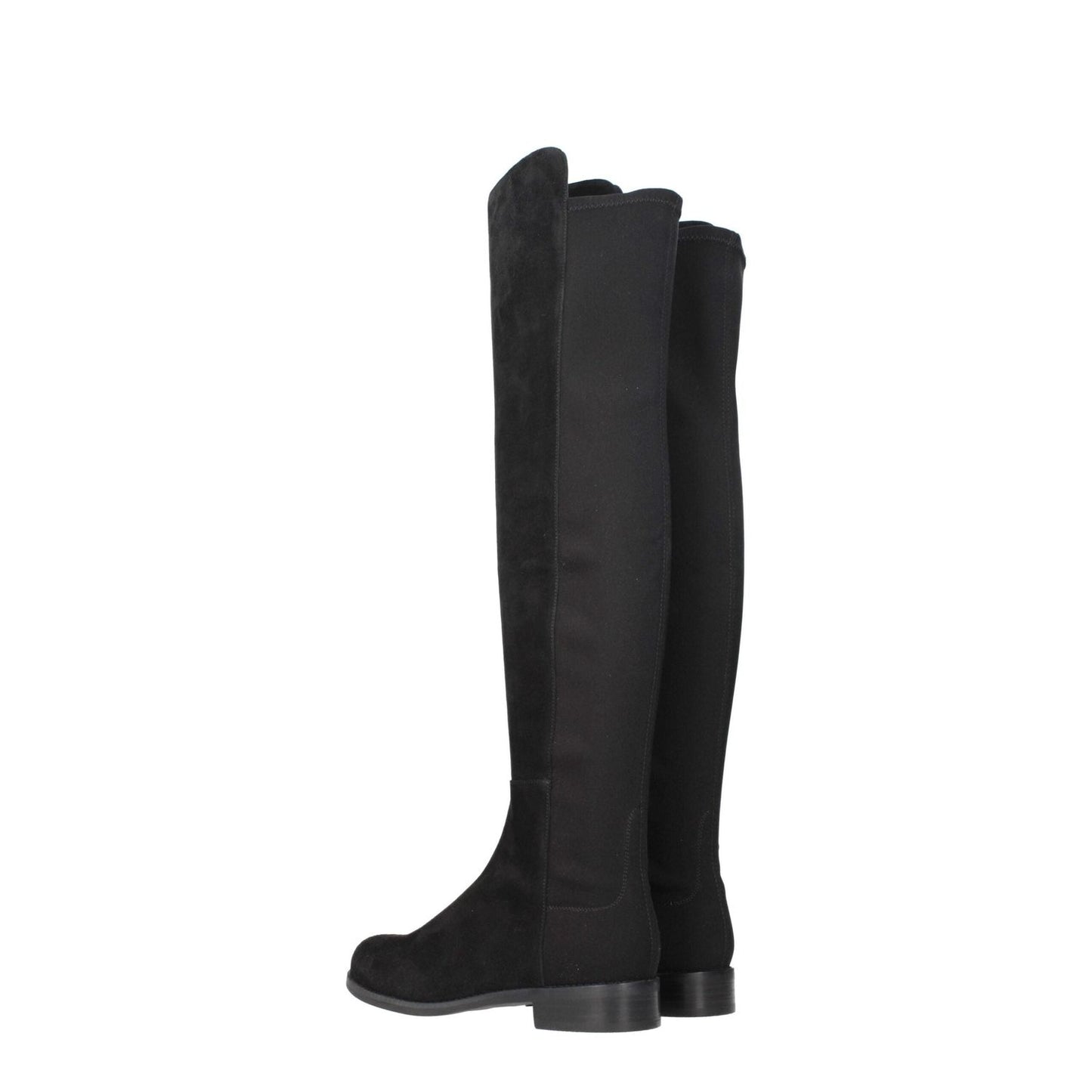 Stuart Weitzman Black Leather Over The Knee