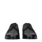 Prada Black Leather Oxfords And Derbies