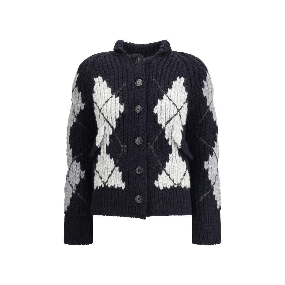 Ermanno Scervino Wool argyle-patterned Cardigan ER-D475D303RUIUD4721-L