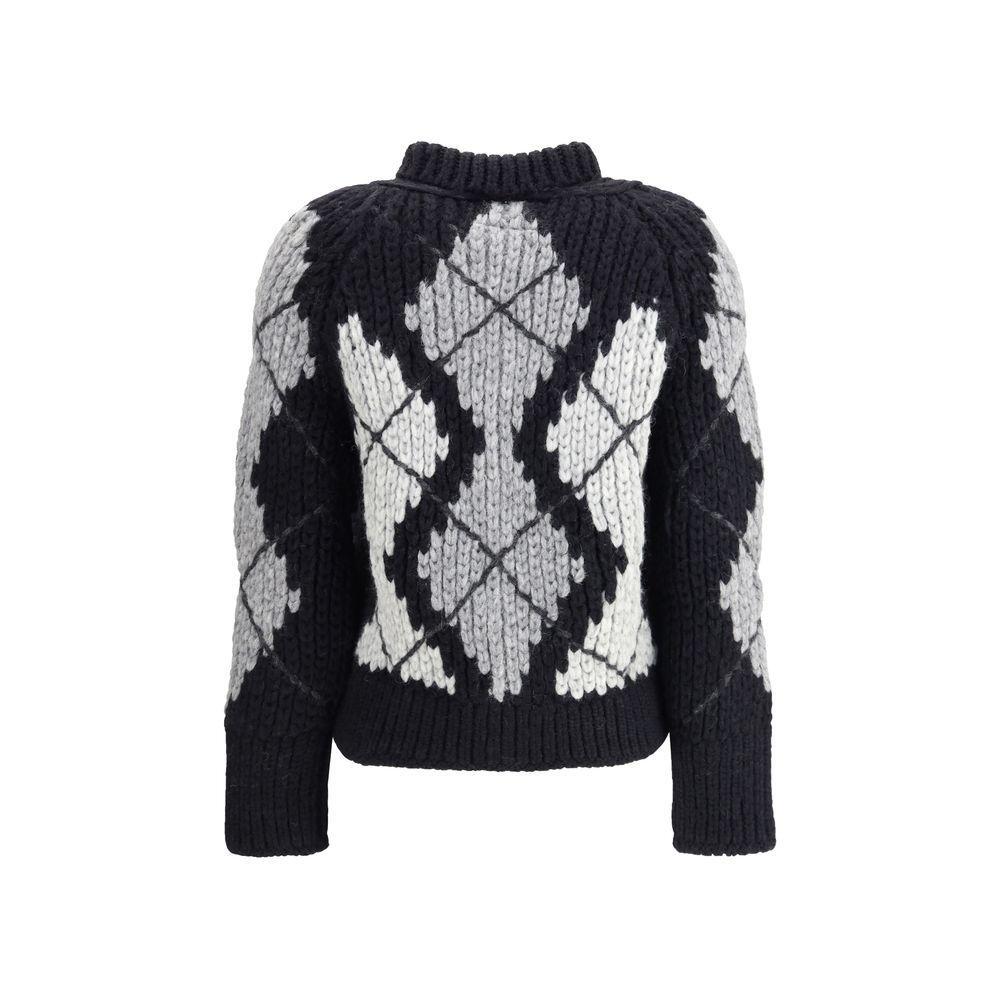Ermanno Scervino Wool argyle-patterned Cardigan ER-D475D303RUIUD4721-L