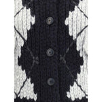Ermanno Scervino Wool argyle-patterned Cardigan ER-D475D303RUIUD4721-L