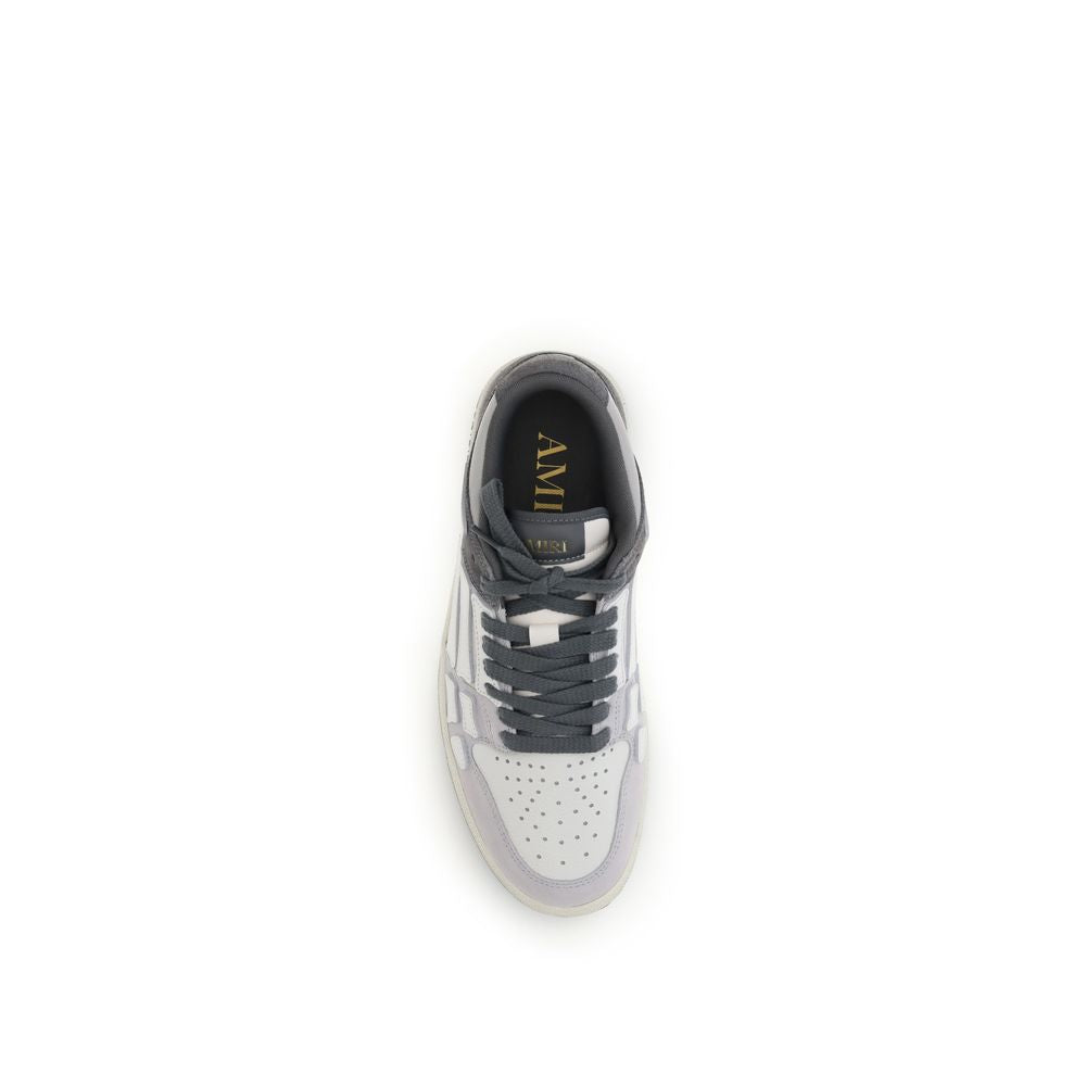 Amiri Distressed Skel Top Low Sneakers AM-AMFOSR1168DARKGREY-EU40/US7
