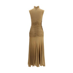 Magda Butrym Long Dress with draping MA-161725BEIGE-IT38 | S