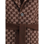 Gucci Silk and wool reversible Coat GU-823839Z7ASL2016-IT42 | L