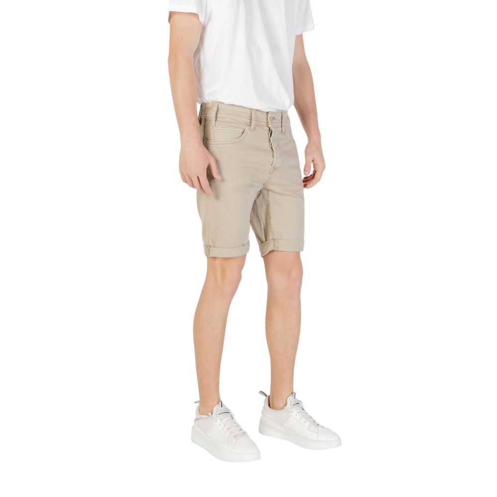 Replay Green Cotton Bermuda Shorts