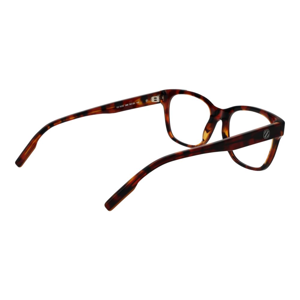 Tortoise shell full-rim acetate glasses frames for men with a rectangular style. Includes branded case. Stylish eyewear accessory.