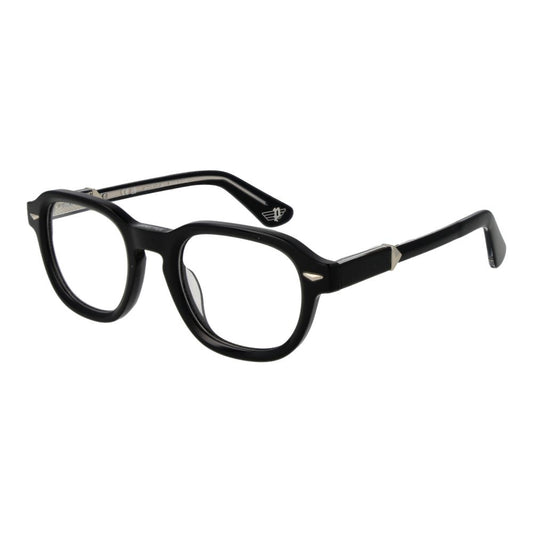 Police Black Cellulose Acetate Glasses (Frames)