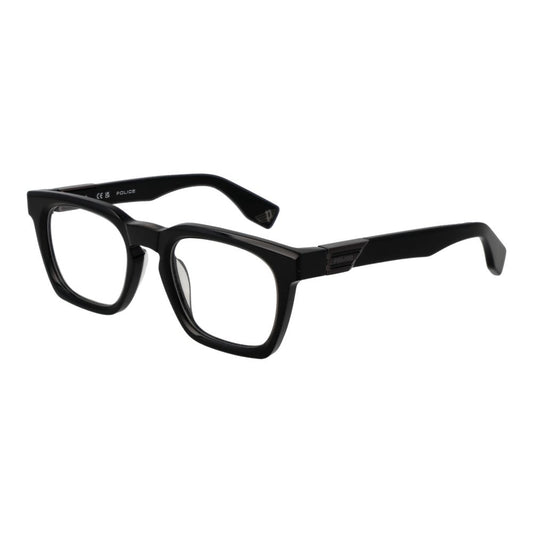Police Black Cellulose Acetate Glasses (Frames)