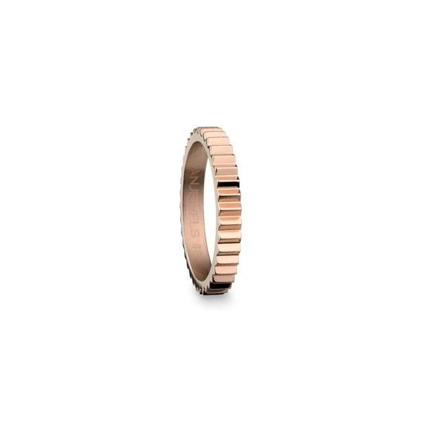AN JEWELS JEWELRY Mod. AR.R1NS05R-9 elegant rose gold textured ring