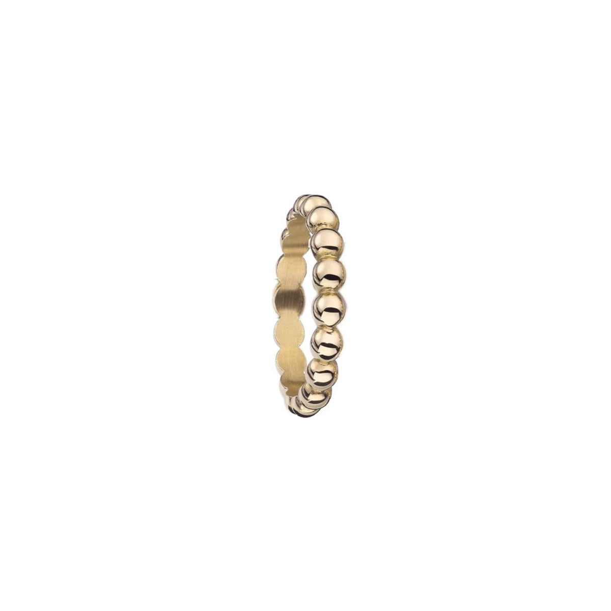 AN JEWELS JEWELRY Mod. AR.R1NS07Y-9 elegant gold ring with bead design