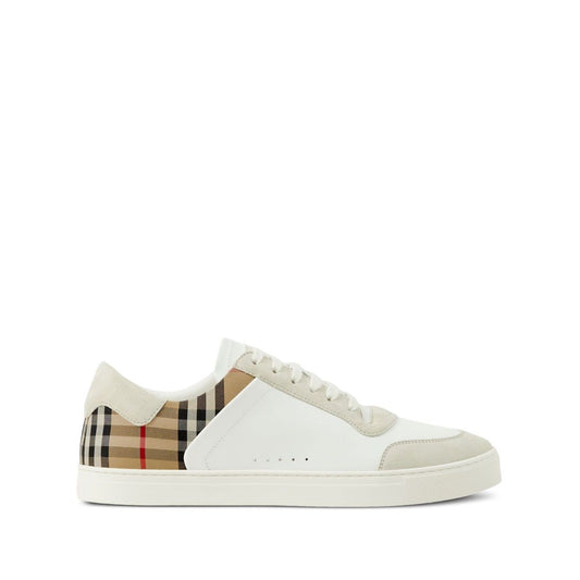 Burberry Leather, suede and check sneakers Sneakers