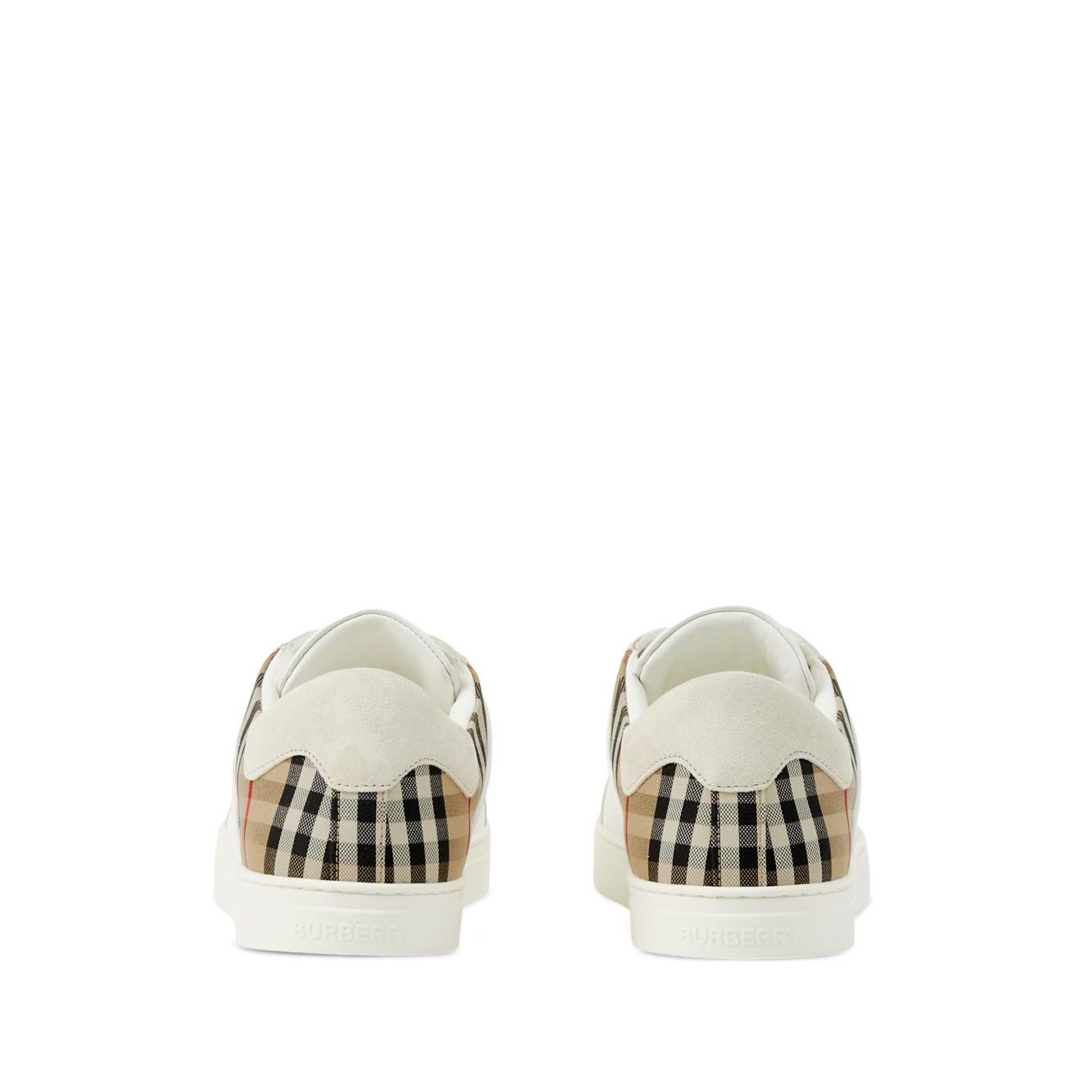 Burberry Leather, suede and check sneakers Sneakers