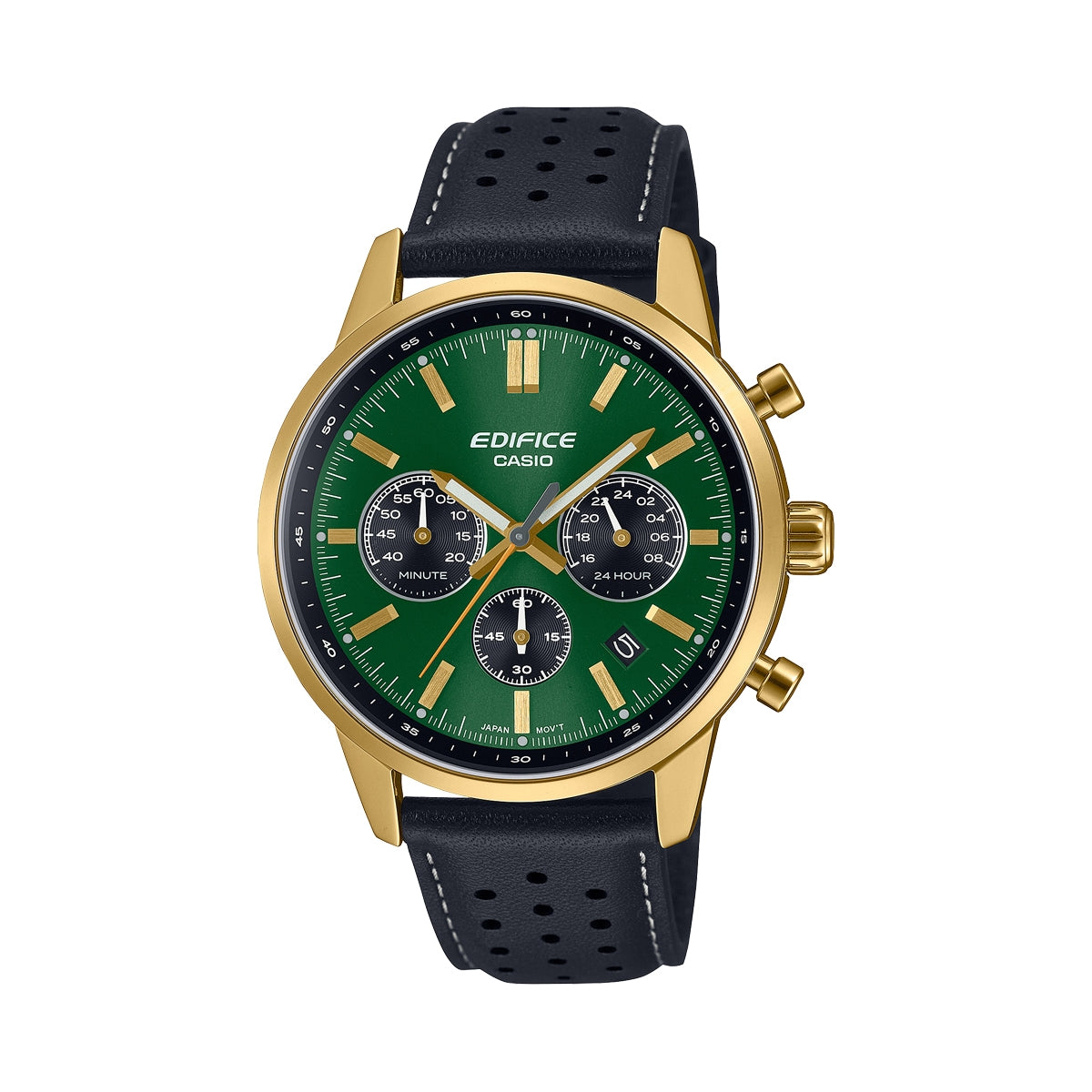 CASIO EDIFICE Mod. STANDARD CHRONOGRAPH GOLD - GREEN WATCHES