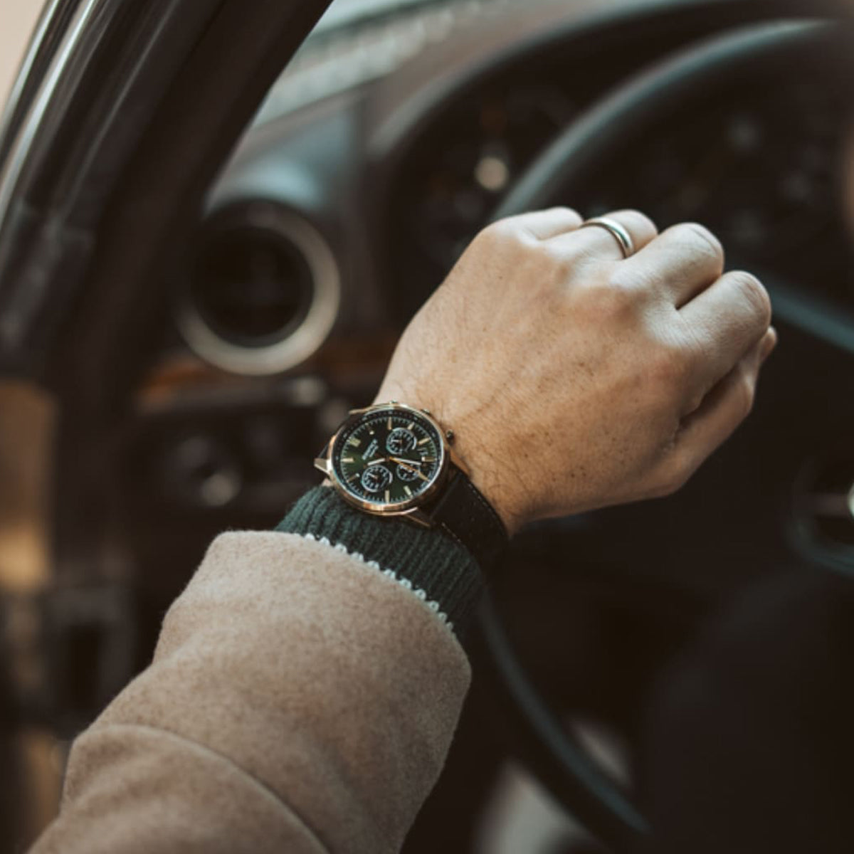 CASIO EDIFICE Mod. STANDARD CHRONOGRAPH GOLD - GREEN WATCHES