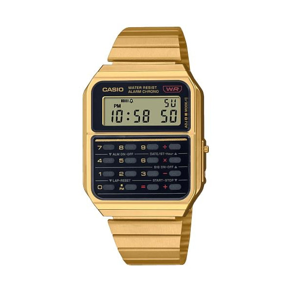 CASIO VINTAGE Mod. CALCULATOR EDGY COLLECTION - GOLD ***SPECIAL PRICE*** WATCHES
