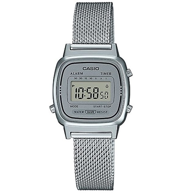 CASIO VINTAGE Mod. ICONIC MINI STEEL - SILVER MESH WATCHES