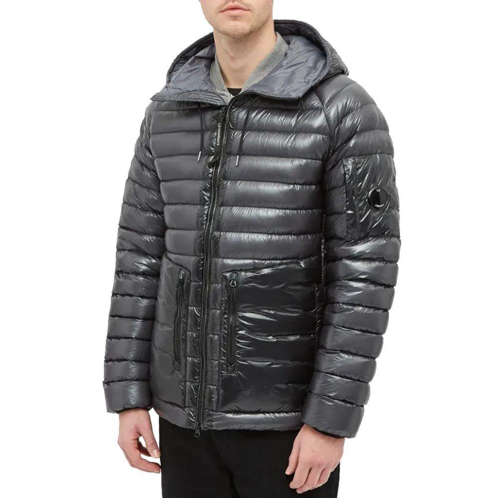 C.P. Company Gray Nylon Men Down Jacket CP-14768-IT46 | S