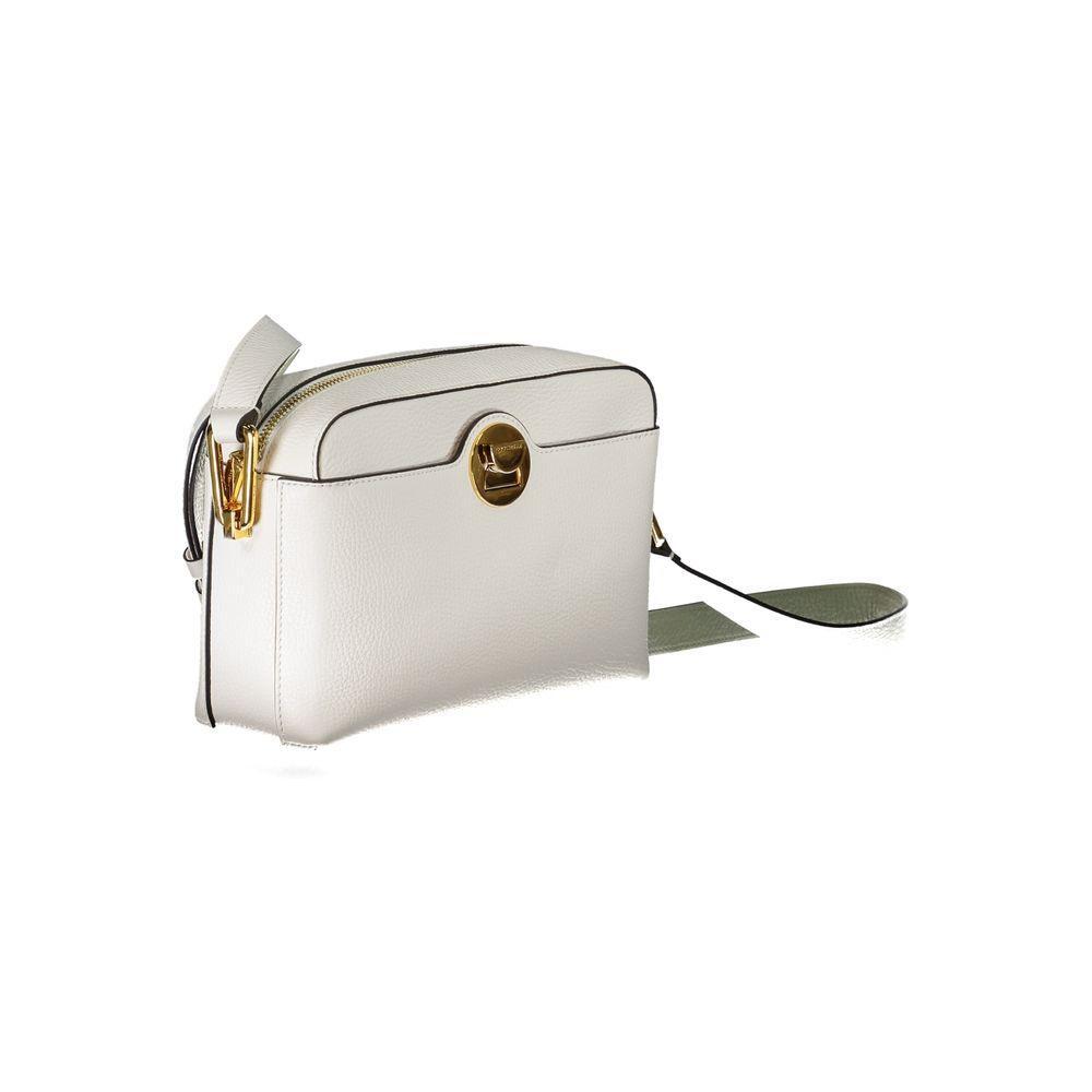 Coccinelle White Leather Handbag CO-29276