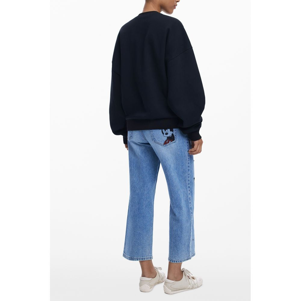 Desigual Black Cotton Women Sweater DE-39767-XS