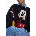 Desigual Black Cotton Women Sweater DE-39767-XS