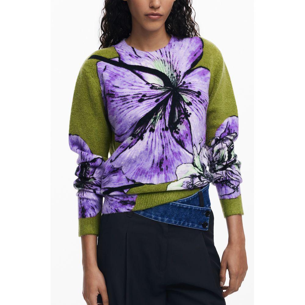 Desigual Purple Elastane Women Sweater DE-39735-XS