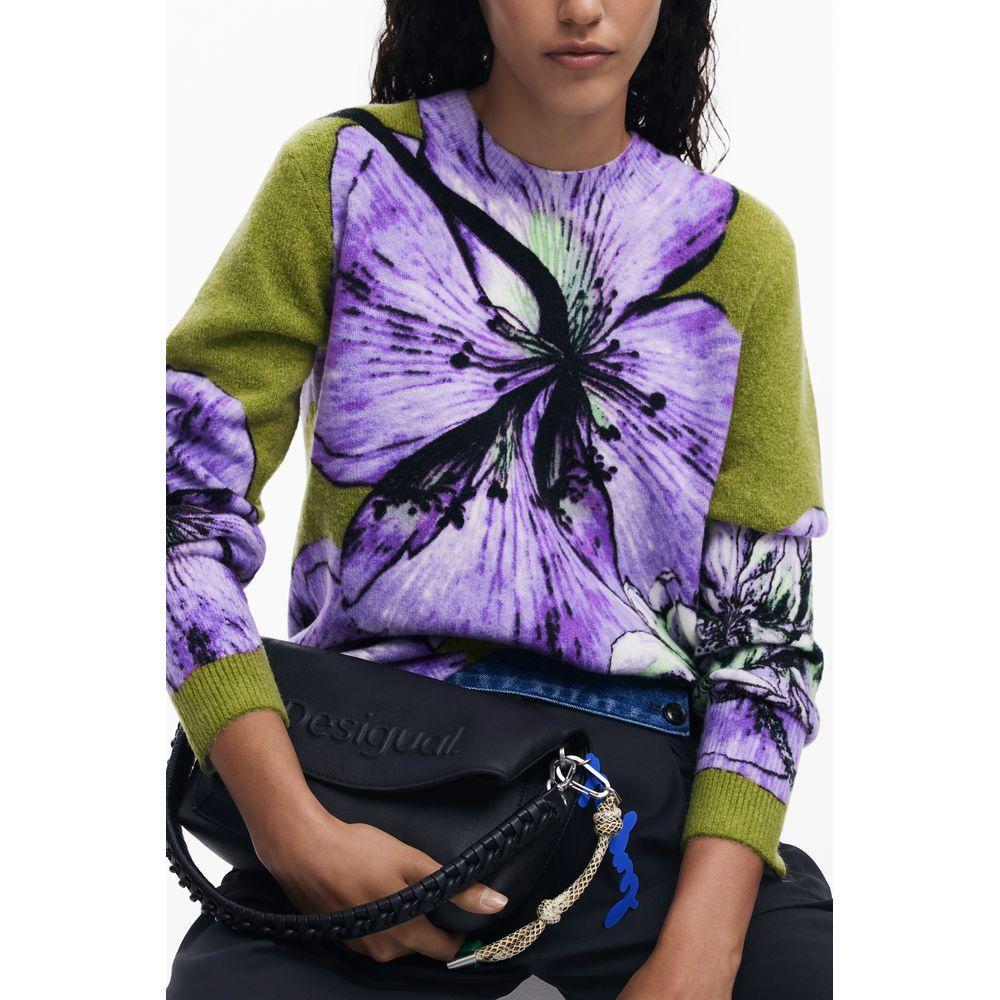 Desigual Purple Elastane Women Sweater DE-39735-XS