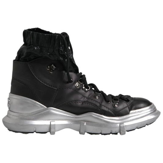 Dolce & Gabbana Black Lambskin Men Ankle Boot