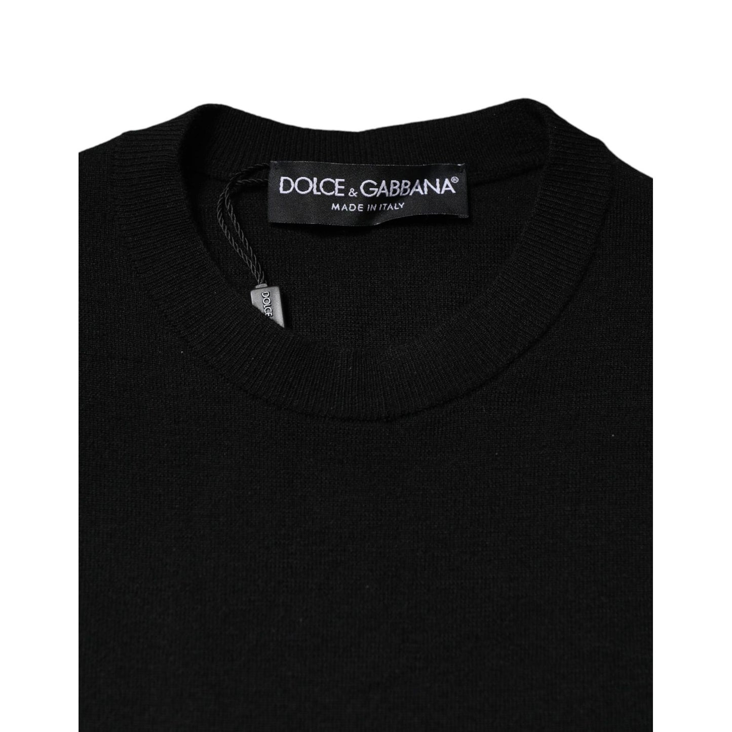 Dolce & Gabbana Black Long Sleeves Bodycon Sheath Dress