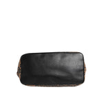 Dolce & Gabbana Brown Leopard BEATRICE Leather Logo Plaque Tote Bag BAG4632