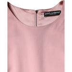 Dolce & Gabbana Pink A-line Viscose 3/4 Sleeves Dress DR281251-50