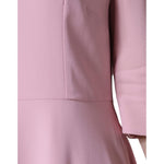 Dolce & Gabbana Pink A-line Viscose 3/4 Sleeves Dress DR281251-50