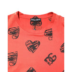 Dolce & Gabbana Red Cotton Short Sleeve DG Heart Logo T-shirt TSH90341-50